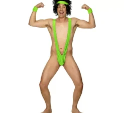 Costume bikini in lycra verde borata