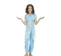 Costume blu da principessa del deserto per bambina