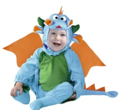 Costume blu del drago del bambino per i bambini