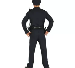 Costume blu della polizia per un uomo