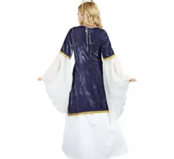 Costume blu e bianco di Doña Petronila per donna