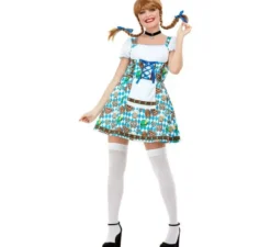 Costume blu Oktoberfest tedesco per donna