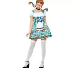Costume blu Oktoberfest tedesco per donna