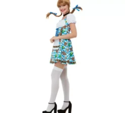 Costume blu Oktoberfest tedesco per donna