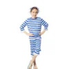 Costume blu retrò da Miss Bather degli anni '20 per ragazza