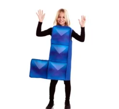 costume blu Tetris per i bambini