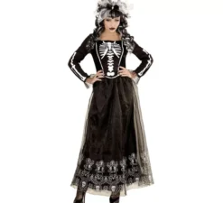 Costume Catrina bianco e nero per donna