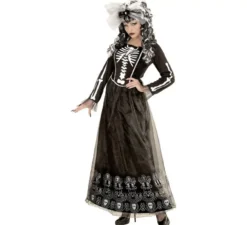 Costume Catrina bianco e nero per donna