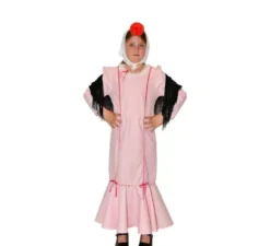 Costume Chulapa rosa per bambina