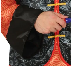 Costume cinese arancione per uomo