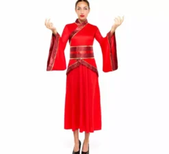 Costume cinese Hanfu rosso per donna