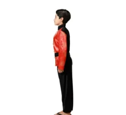 Costume cinese nero e rosso per bambini