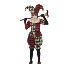 Costume classico da Arlecchino con diamanti per ragazzi
