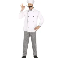 Costume classico da cuoco bianco da uomo