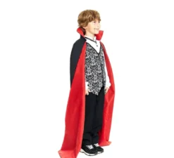 Costume classico da Dracula con mantello bicolore per bambino