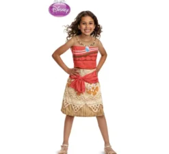 Costume classico da principessa Moana Vaiana per bambina