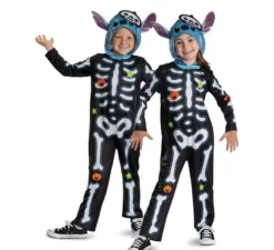 Costume classico da Stitch scheletro di Lilo & Stitch per bambini