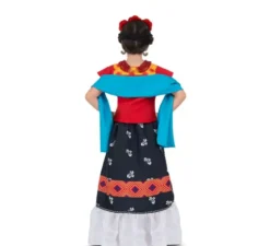 Costume classico di Frida Kahlo con copricapo per bambina e bambina