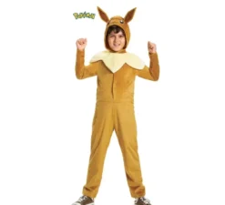 Costume classico Pokemon Eevee con cappuccio per bambini