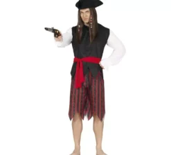 Costume corsaro a righe per uomo