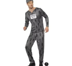 Costume criminale prigioniero per gli uomini