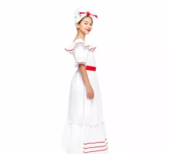 Costume cubano bianco per bambina
