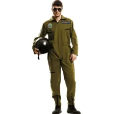 Costume da aeroplano da pilota per un uomo