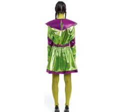 Costume da aliena verde e viola per donna
