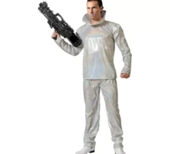Costume da alieno argento per uomo