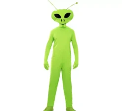 Costume da alieno classico verde con maschera per uomo