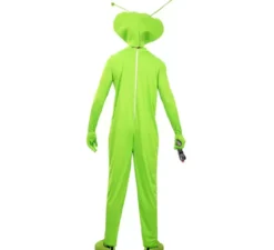 Costume da alieno classico verde con maschera per uomo
