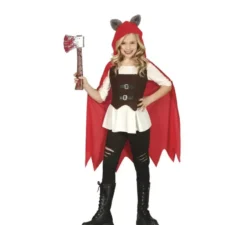 Costume da Ammazzalupi da Cappuccetto Rosso per bambina