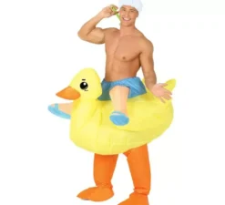 Costume da anatroccolo gonfiabile con bagnante per uomo