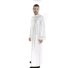 Costume da angelo con ali e aureola per uomo
