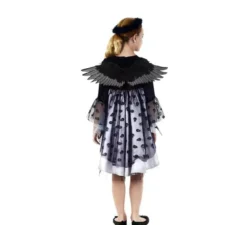 Costume da Angelo Nero per bambina