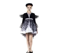 Costume da Angelo Nero per bambina