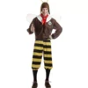 Costume da ape aviatore per un uomo