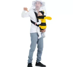 Costume da Apicoltore e Ape con copri zaino per adulto e bambino