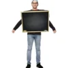 Costume da ardesia nera per scuola per adulti