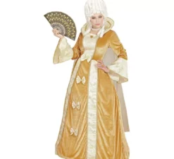 Costume da aristocratica veneziana dorata per donna