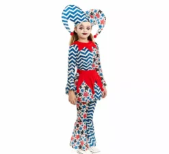 Costume da Arlecchino con stelle per bambina
