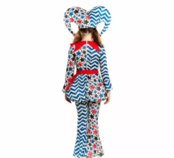 Costume da Arlecchino con stelle per bambina