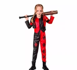 Costume da Arlecchino pericoloso per bambine