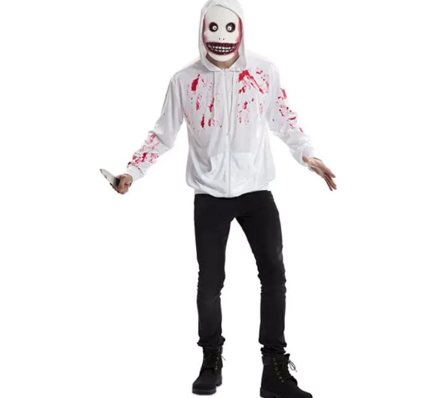 Costume da Assassino con cappuccio e maschera per uomo