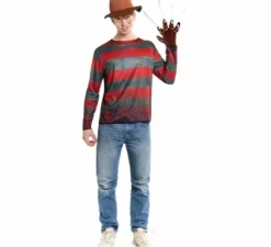 Costume da assassino da incubo per uomo con cappello