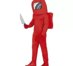 Costume da astronauta da giovane impostore rosso