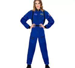 Costume da astronauta dello spazio blu per donna