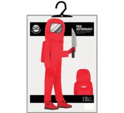 Costume da astronauta impostore rosso per bambini