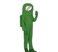 Costume da astronauta impostore verde per bambini
