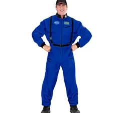 Costume da astronauta spaziale blu per uomo
